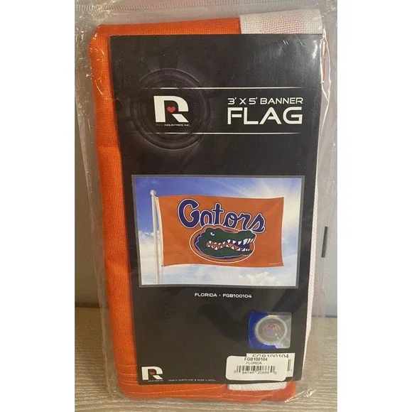 University of Florida‎ Gators 3x5 Flag Banner Tailgate New in Package Orange