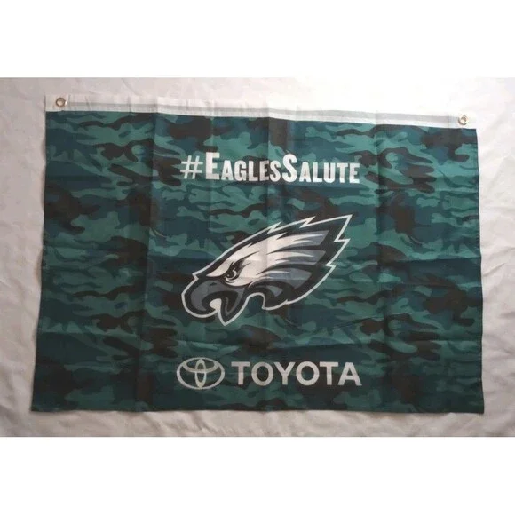 Philadelphia Eagles NFL Salute To Service Flag Toyota Stadium Promo 2018-Dallas