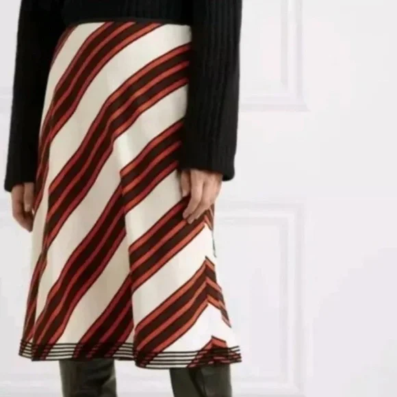 TORY BURCH PRINTED MIDI SKIRT size 10