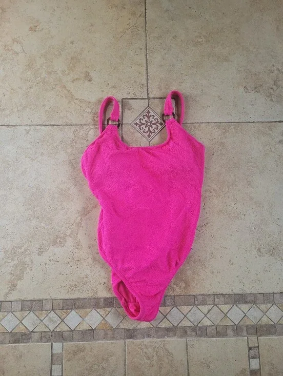 Shade & Shore Vibrant Pink One-Piece Swimwear