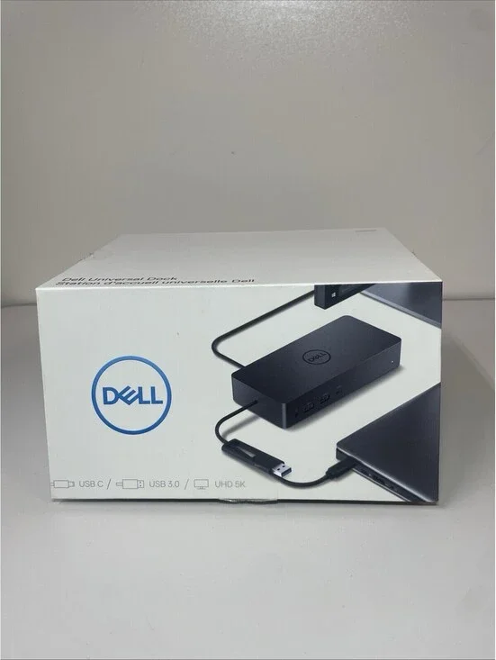 NEW SEALED Dell D6000 Universal Dock UHD 5K USB-C USB 3.0 H3C24