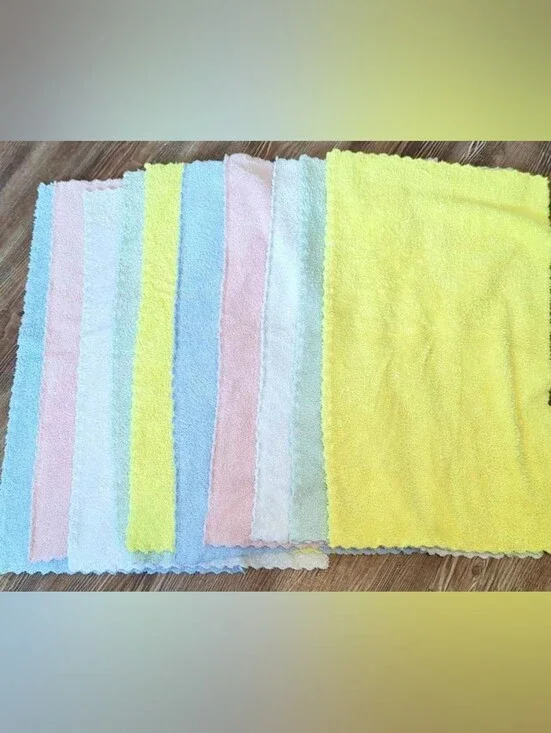 Plush Burp Cloth Set