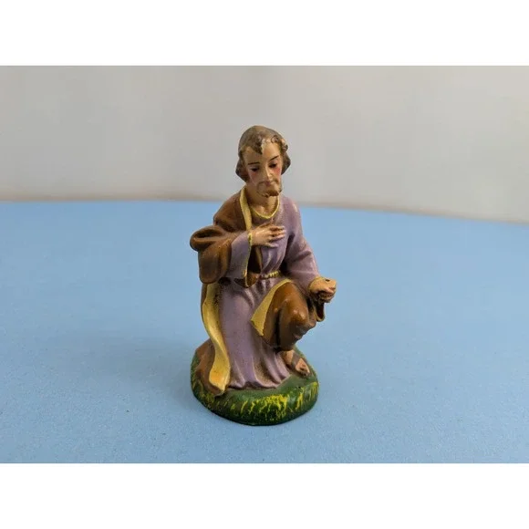 Vintage Paper Mache Made in Italy Nativity Figure 4.5