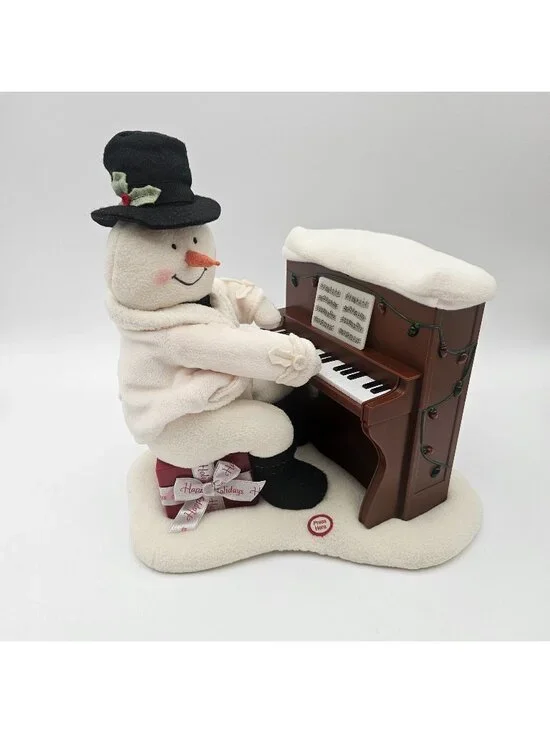 Hallmark Jingle Pals Singing Piano Playing Musical Lights Snowman Works!