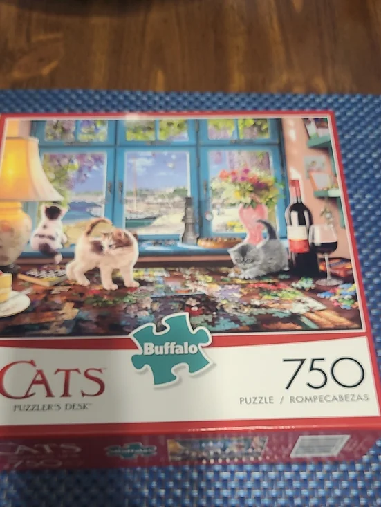 Buffalo David Bitton Cats Puzzle Box - Multi Color Artwork