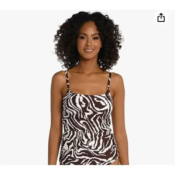 La Blanca Women's Lingerie Strap Tankini Swimsuit Top
