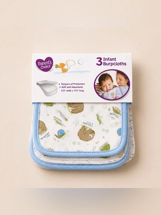 Parent's Choice 3-Pack of Infant Burp Cloths 3/$25