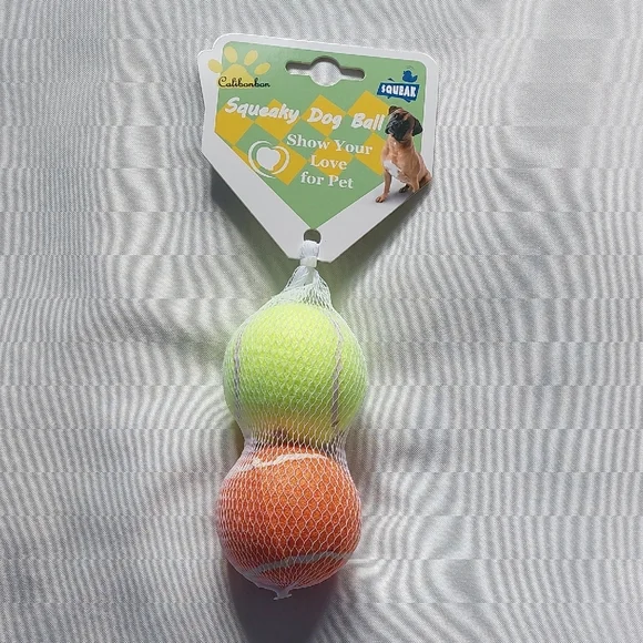 Squeaky Dog‎ Ball Red orange