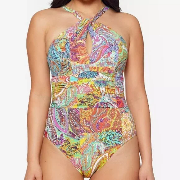 Bohemian Paradise Halter One-Piece Swimsuit