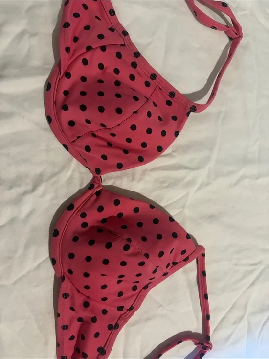 Women’s Swim Pink Polka Dot Bikini Top