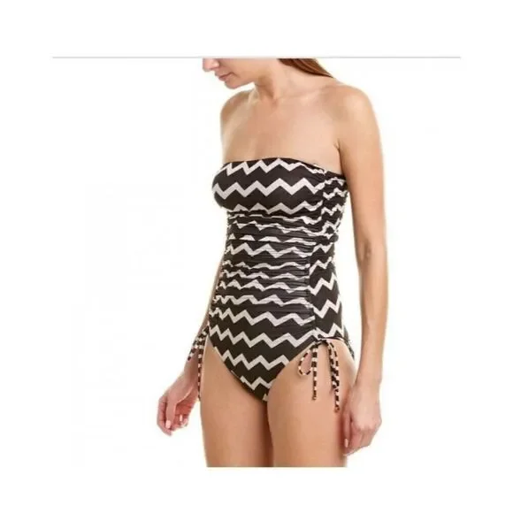 Stella McCartney Drawstring Tunnels One Piece Bathing Suit