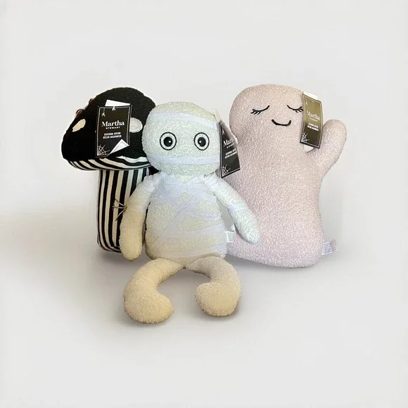 New Martha Stewart 2024 Halloween - ghost, mummy, mushroom‎ Plush Decor