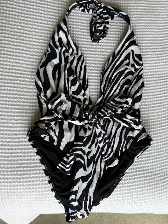 Lulu’s zebra print one piece swimsuit