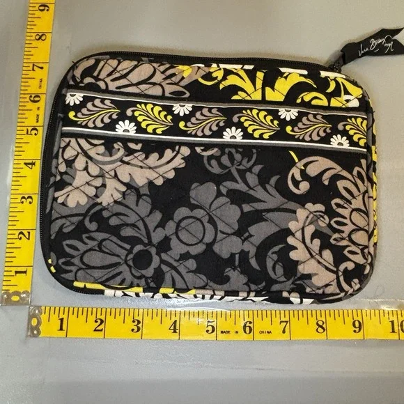 Vera Bradley Tablet Tech Kindle‎ iPad Mini Sleeve Quilted Yellow Black White