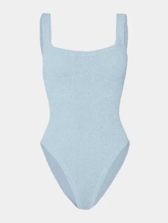 Hunza G Square Neck One Piece Swimsuit