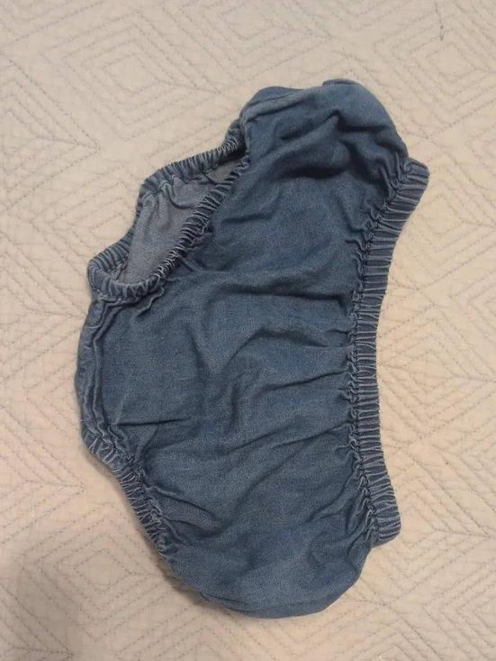 Old Navy Denim-Style Elastic Diaper Cover - Blue