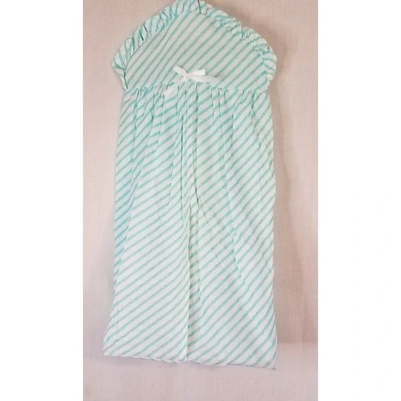 Vintage 1970's Diaper Nappy Stacker‎ hanger Blue White Stripped