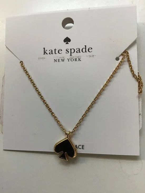 Kate Spade New Black Spade Necklace