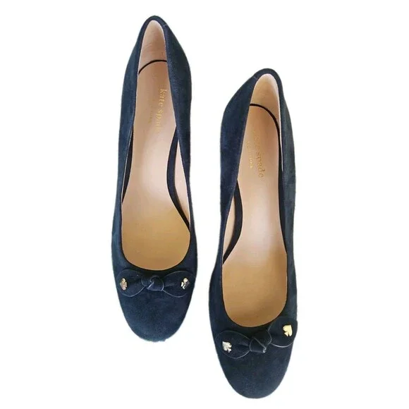 Kate Spade Benice Blue Suede Pumps Size 8.5 NEW