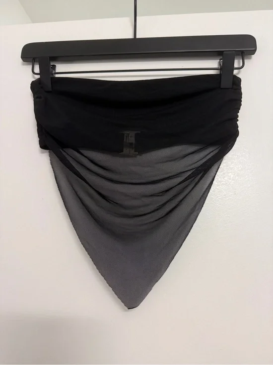 Tiger Mist Black Mesh Bandana-Style Shirt