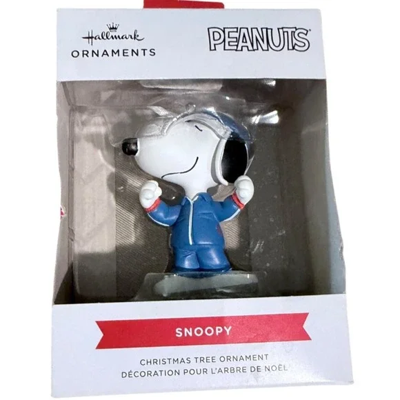 2025 Peanuts Hallmark‎ Snoopy w Sweat Pants Christmas Tree Ornament New w Box