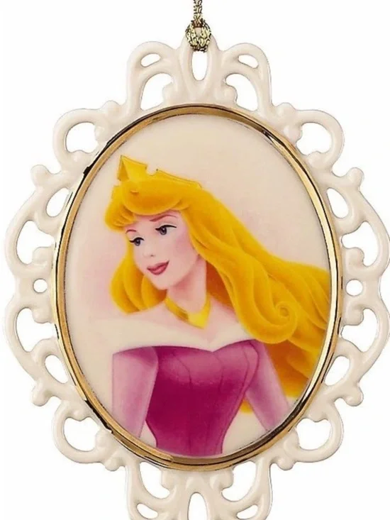 Lenox Disney Showcase Princess Aurora Cameo Ornament Sleeping Beauty Christmas
