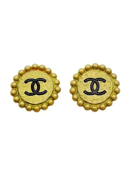 Chanel Cc Logo Clip-On Earrings Metal #357913C55B