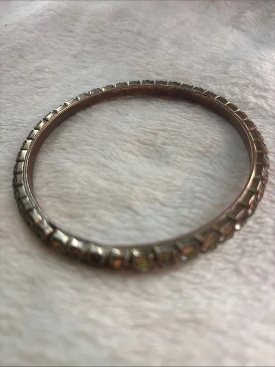 Gold-Tone Textured Bangle Bracelet - Women's Jewelry