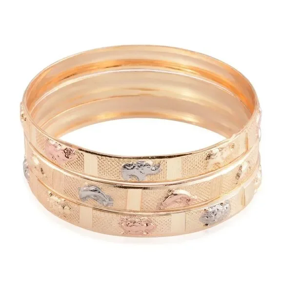 Bracelet Bangles Set 3 Goldtone