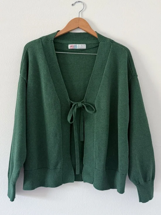 Free People Solar Sweater **Top Only** in Pine Heather Size Small Preloved