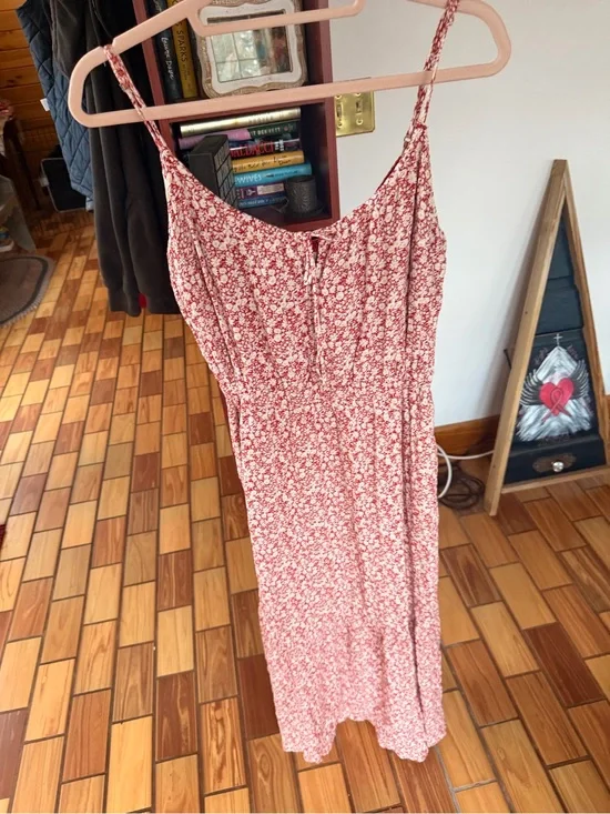 Abercrombie & Fitch Rose Pink Floral Maxi Dress
