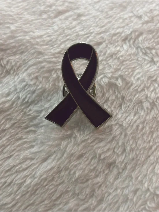 Purple Awareness Ribbon Lapel Pin - Unbranded