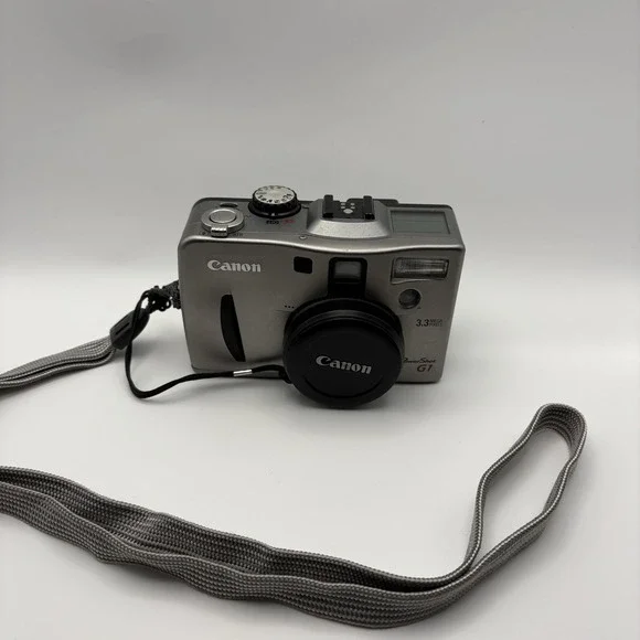 Canon PowerShot G1 3.3MP Digital Camera Silver - No Battery No Charger Untested