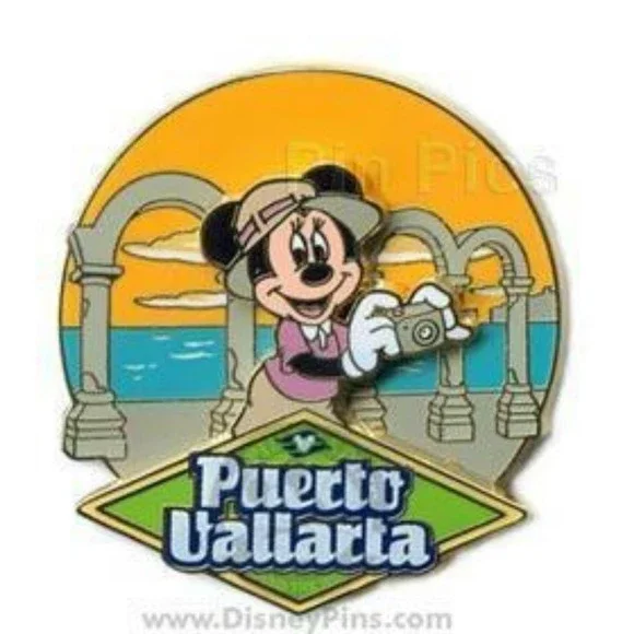 Disney‎ Pin 61610 DCL 08 Westbound Panama Canal Minnie Puerto Vallarta Cruise LE