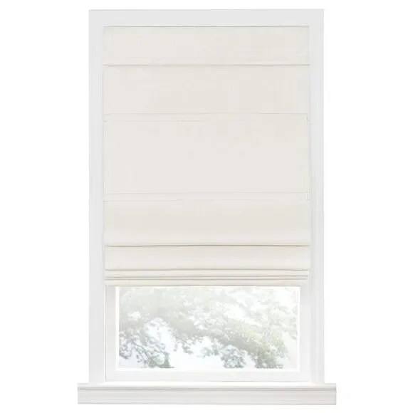 PowerSellerUSA Cordless Buffalo Plaid Curtains, Roman Shades for Windows, Room