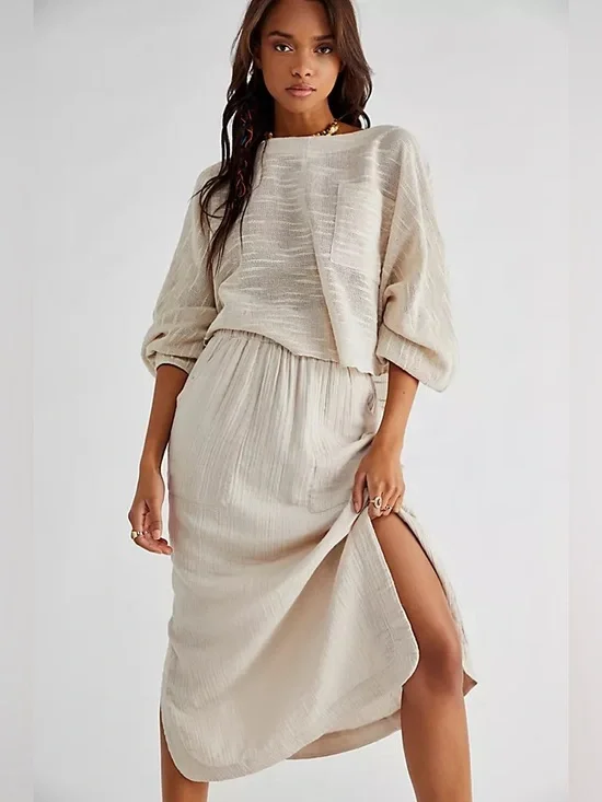 Free People easy weekend skirt ONLY