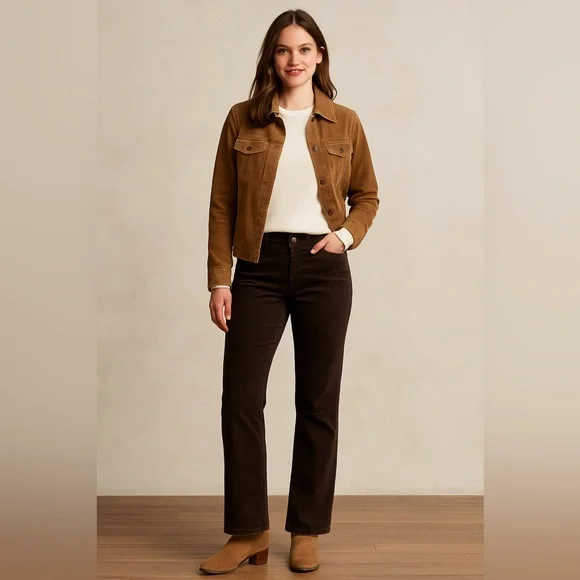 J. Crew Favorite Fit Corduroy Pants Brown 4 Short Minimalist