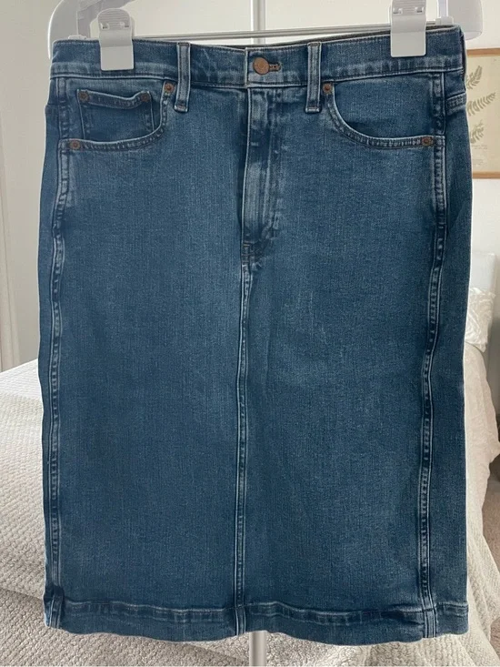 Woman’s JCrew Midi Denim Skirt