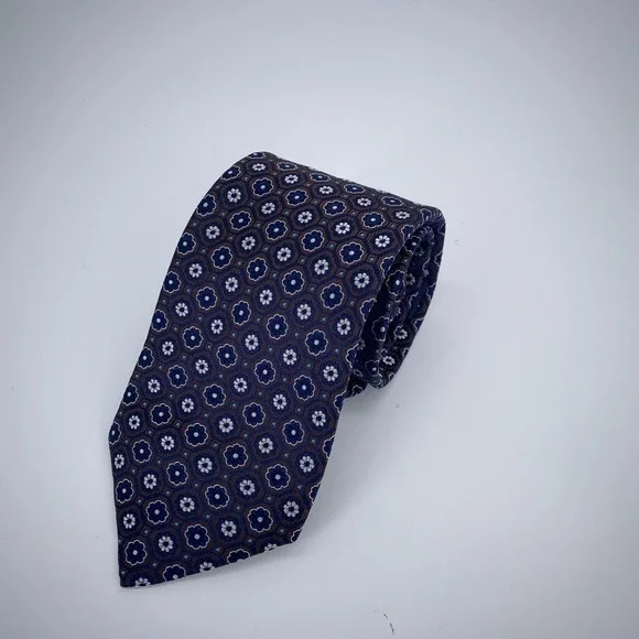 Eton Tie Mens One Size Multi Floral Silk Classic Fit Luxury Necktie England Made