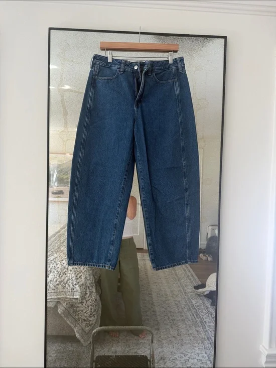 J. Crew Boyfriend Jeans in Dark Blue Denim