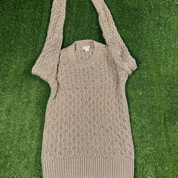 Jcrew Women's Tan and Cream Dress