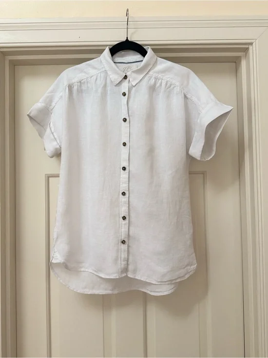 J. Crew Baird Mcnutt Irish Linen Relaxed-Fit Short-Sleeve Shirt - XS