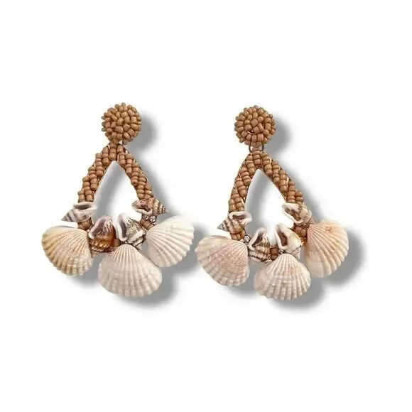 Seashell Statement Earrings