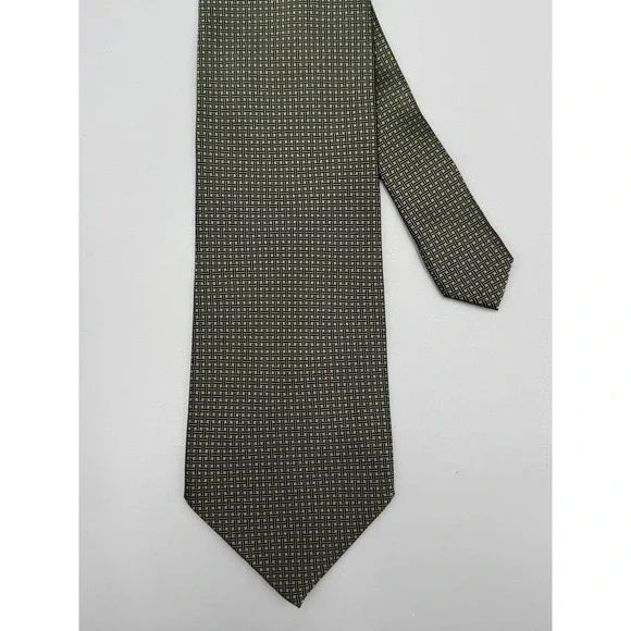 Tongue Tied Silk NY Necktie Tie Mens Geometric Tom McLellon 58