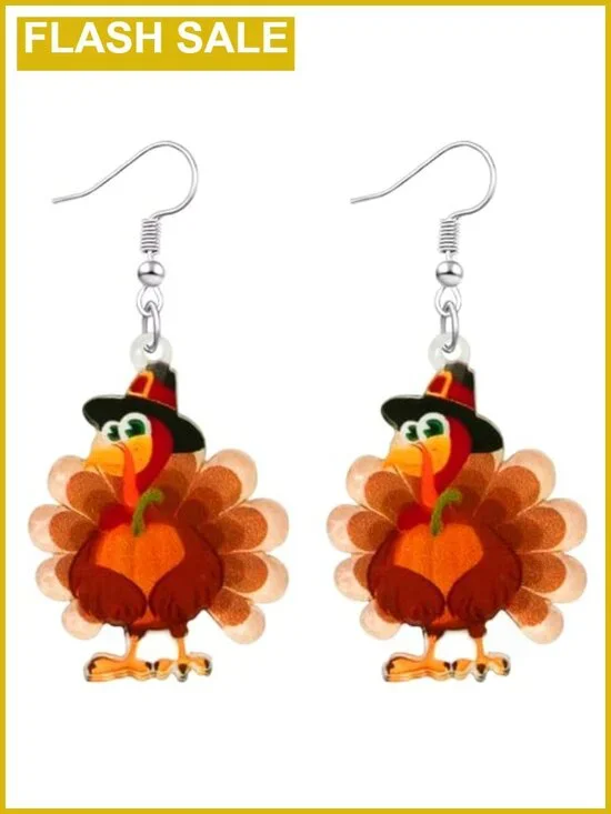 Crystal Maple Leaf Dangle Earrings Acrylic Zinc Lever Back Fall Thanksgiving