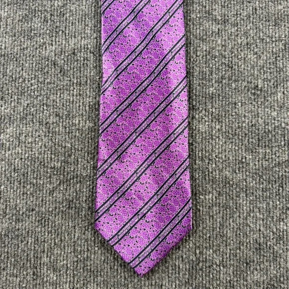 Stefano Ricci Purple Blue Floral Silk Men Tie 3.75