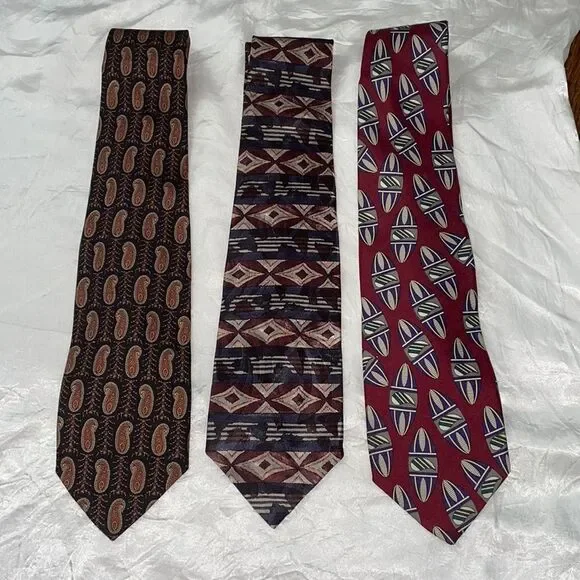 3 Vintage Robert Talbott ties from the 90s‎