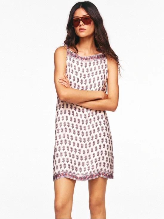 J crew Antique Lilac-Print Mini Skirt