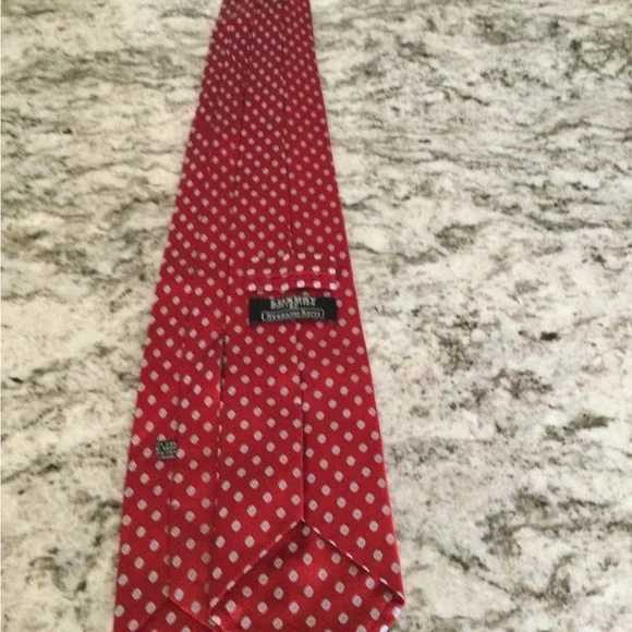 Stafford Red Polka Dot Silk Tie