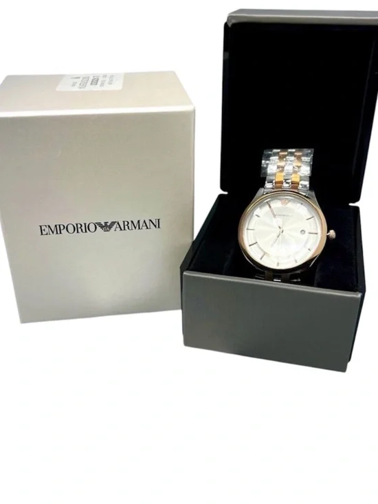 Mens Emporio Armani Two Tone Watch AR11044